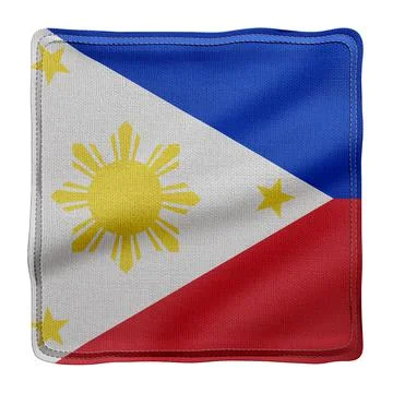 Philippines 3d flag Stock Illustration