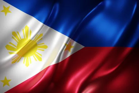 Philippines 3d flag Stock Illustration