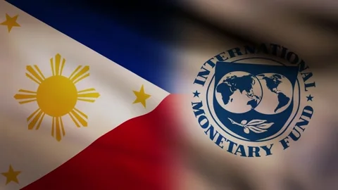 Philippines and IMF waving flag Stock Footage 245356137