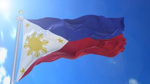 Philippines animated flag pack in 3D and... | Stock Video | Pond5