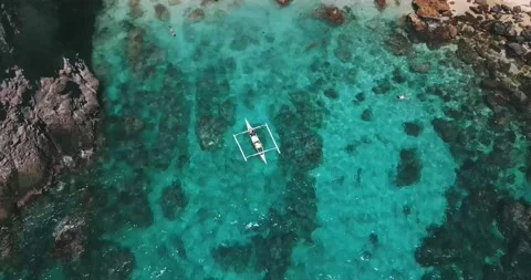 Philippines Beach from Above Stock Footage 159036047