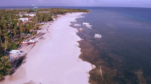 Philippine's Beach Curving Shot Stock Footage 106512950