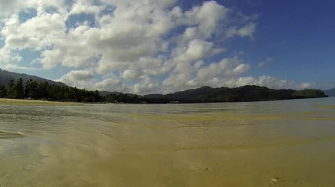 Philippines beach view overlooking pristine bay. Stock Footage 49243774