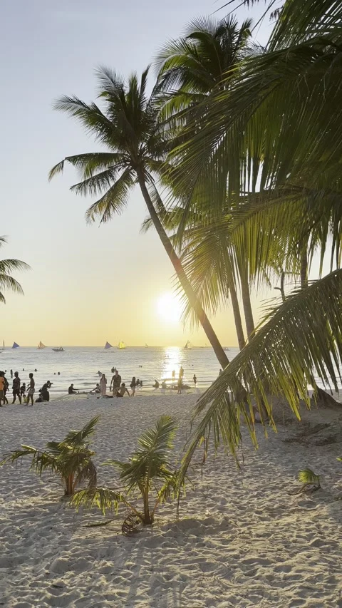 Philippines - Boracay | White Beach (4K, HDR) Stock Footage 238880462