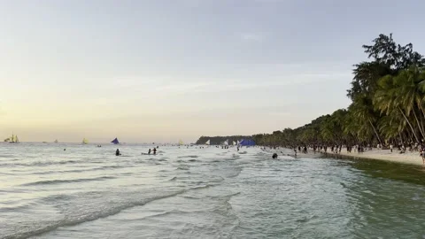 Philippines - Boracay | White Beach (4K, HDR) Stock Footage 238880715