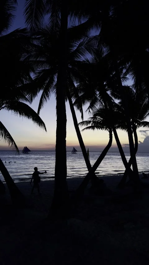 Philippines - Boracay | White Beach (4K, HDR) Stock Footage 238881206