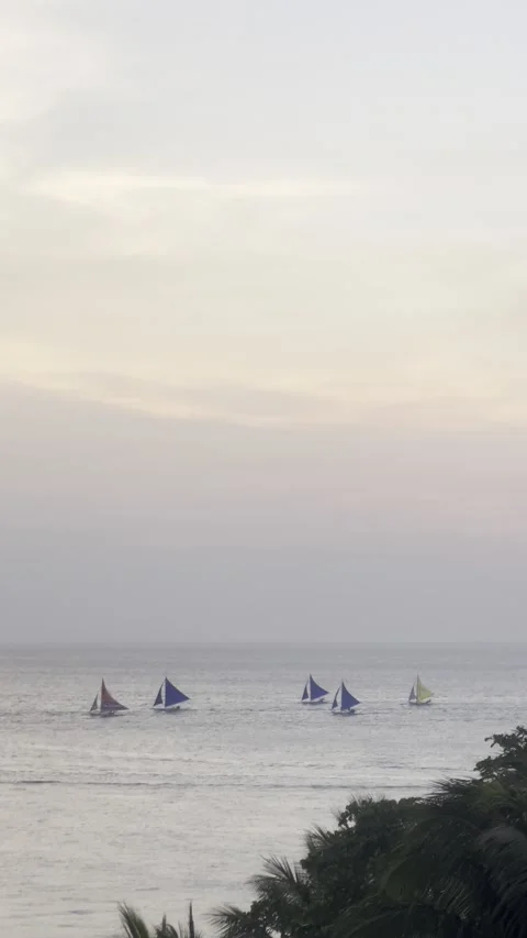 Philippines - Boracay | White Beach (4K, HDR) Video stock 238884572
