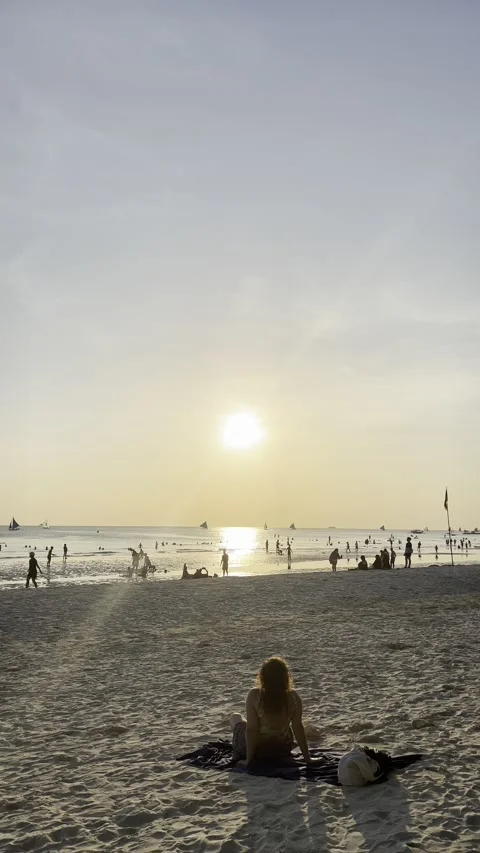 Philippines - Boracay | White Beach (4K, HDR) Stock Footage 238887752