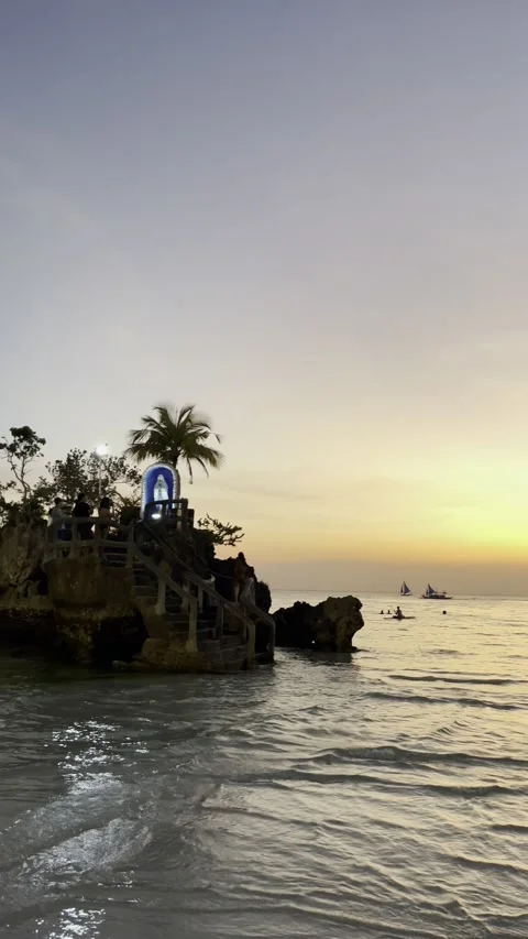 Philippines - Boracay | White Beach (4K, HDR) Stock Footage 238888081