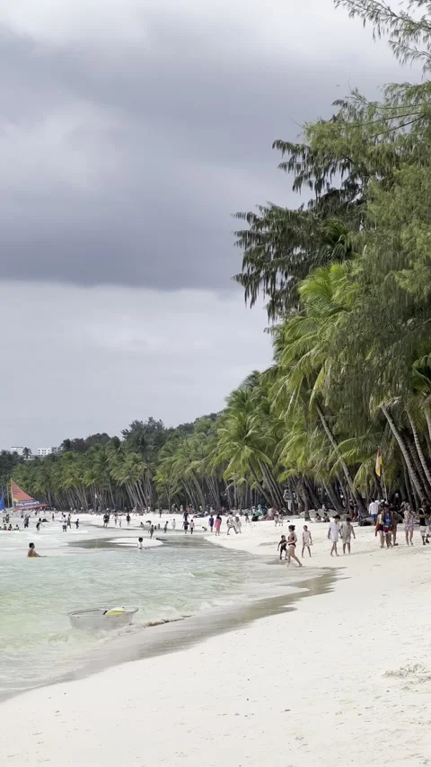 Philippines - Boracay | White Beach (4K, HDR) Stock Footage 238889111
