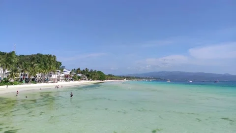 Philippines - Boracay / White Beach, Bulabog, Ilig Illigan (8K) Stockbeeldmateriaal 238613620