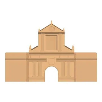 Philippines building icon cartoon vector. Culture travel Ilustración de archivo