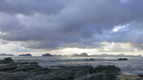 Philippines clouscape sunset time lapse Stock Footage 35660982