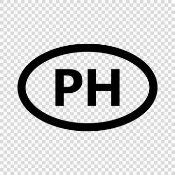Philippines code symbol. short country name. Domain name Stock-Illustration