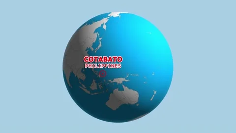 PHILIPPINES COTABATO ZOOM IN FROM SPACE Stock Footage 177532239