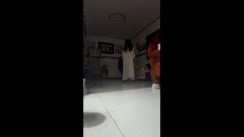 Philippines: Dog interrupts ghost prank in Sta. Maria, Bulacan, Philippin... Stock Footage 333602164