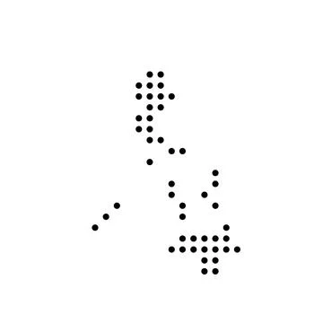 Philippines dotted vector map Stock Illustration