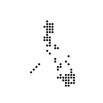 Philippines dotted vector map Stock Illustration