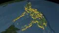 Philippines extruded. Blue Marble. 4k or 4k+ Resolution