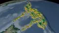 Philippines extruded. Bumps shaded. 4k or 4k+ Resolution
