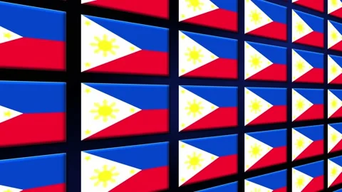 Philippines Flag Animated Background 3d Animation Stock Footage 229478878