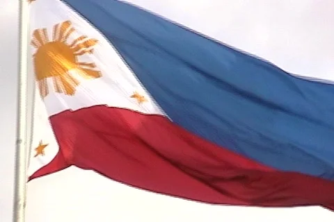 Philippines Flag close up 스톡 동영상 133429