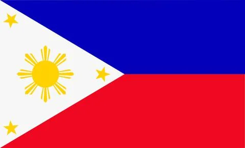 Philippines Flag Design Stock Illustration