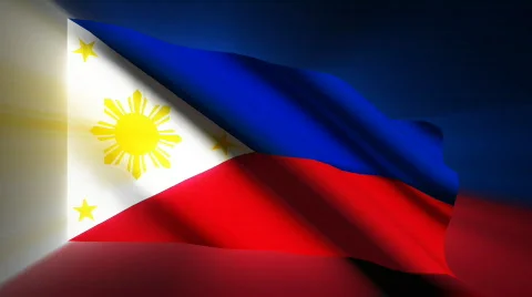 Philippines Flag Stock Footage 874033