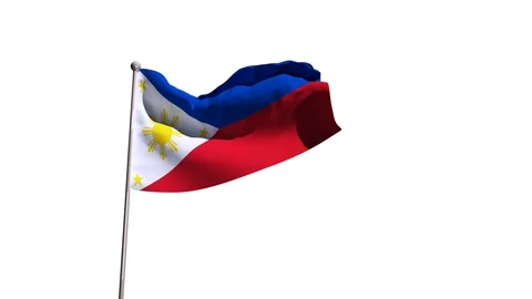 Philippines flag Stock Footage 90851370