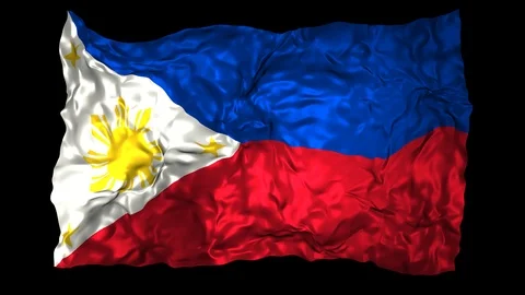Philippines flag Stock Footage 110827129