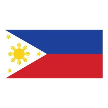 Philippines flag icon cartoon vector. Culture travel Ilustración de archivo