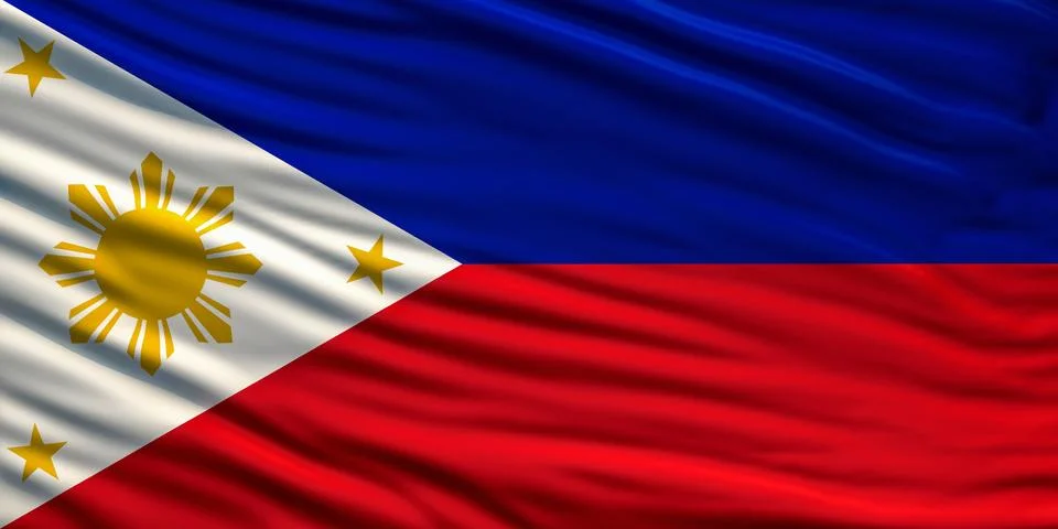 Philippines flag Stock Illustration