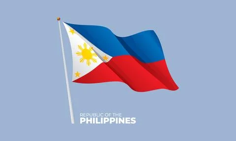 Philippines flag Stock Illustration