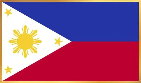 Philippines Flag Illustration Stock Illustration