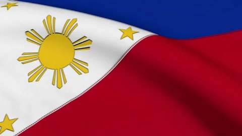 Philippines Flag Loop Stock Footage 241214580