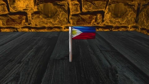 Philippines Flag Post - Dolly Shot Video stock 271014228