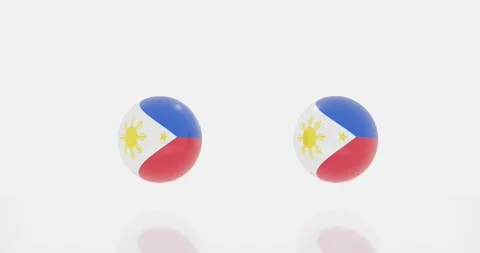 Philippines flag symbol Stock Footage 187605565