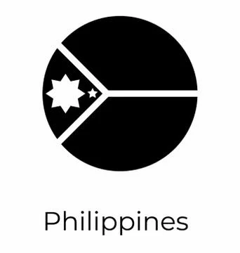 Philippines Flag Symbol Stock Illustration