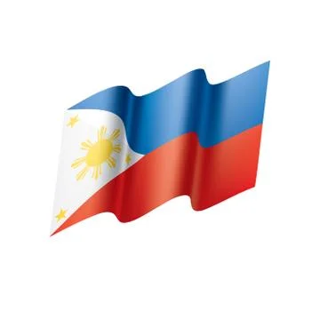 Philippines flag, vector illustration Stock Illustration