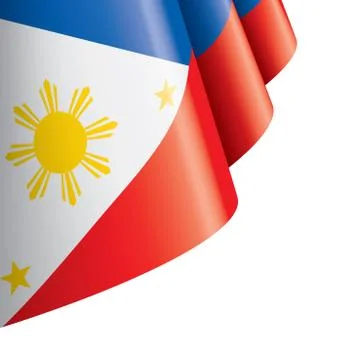 Philippines flag, vector illustration on a white background Stock Illustration