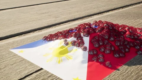 Philippines Flag - Virus Growth Stock-Footage 320292195