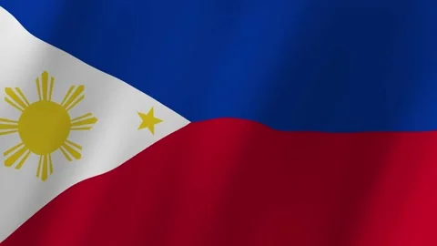 Philippines flag waving animation Vídeos de archivo 221989435