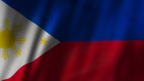 Philippines Flag Waving Seamless Background | 4K Animated Loop | Stock Footage 314488522