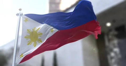Philippines-flag-waving-seamless-loop-4k-60fps Stock Footage 330850824