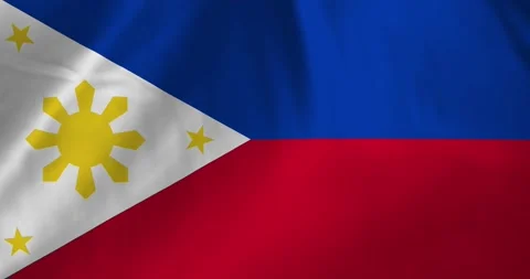 Philippines flag waving with the wind background loop video animation Video stock 327173332