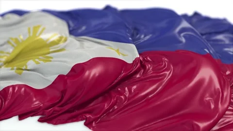 Philippines Flag On a White Chalkboard With Alpha Stock Footage 142472638