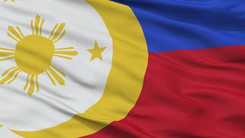 The Philippines Fvr Proposal Flag, Closeup View Stock Illustration