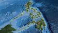 Philippines, glide over the map, outlined 4k or 4k+ Resolution