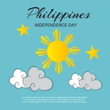 Philippines Independence Day. Stock Illustration