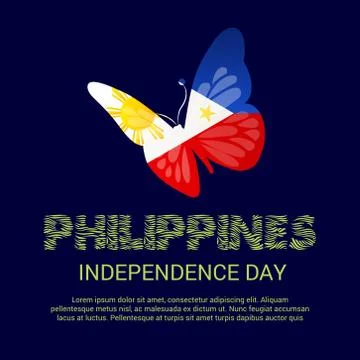 Philippines Independence Day. Stock Illustration